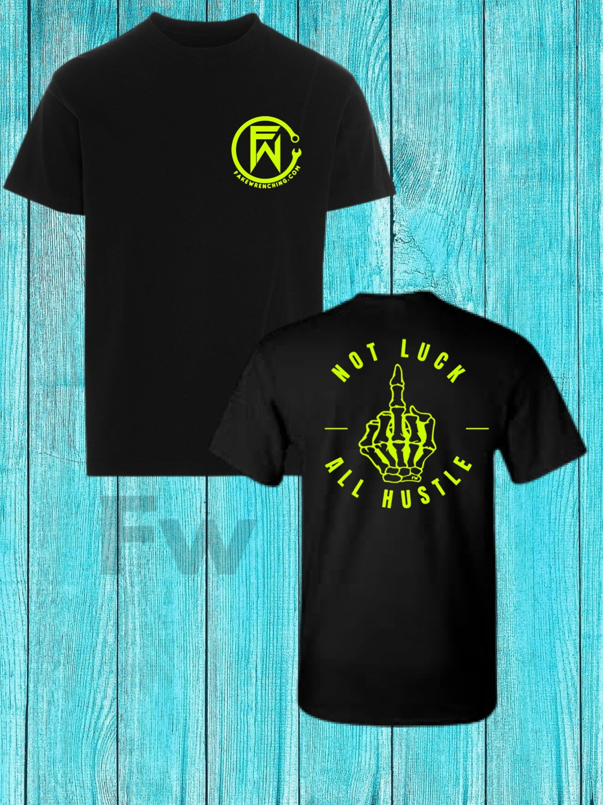 apparel back — Not Luck All Hustle