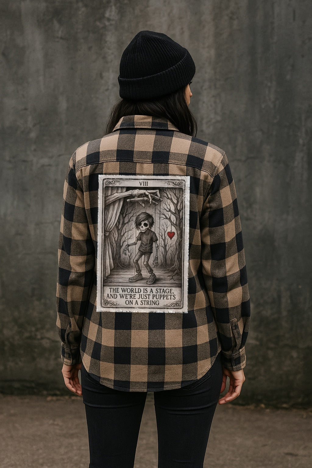 The world is a stage flannel