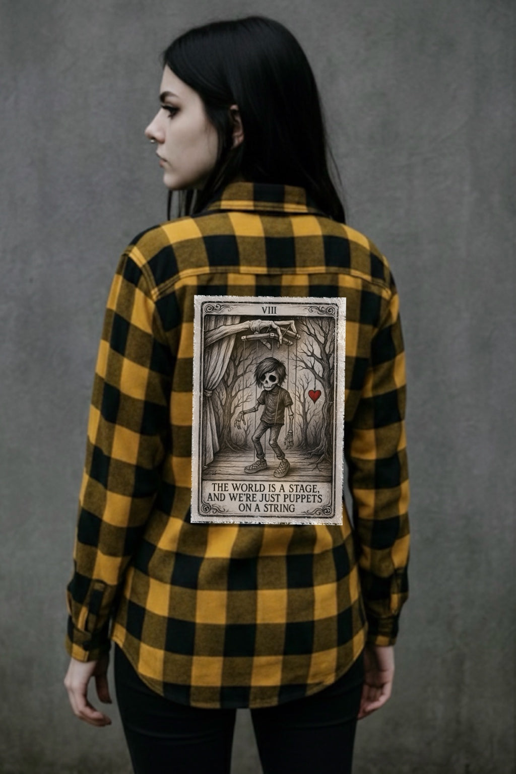 The world is a stage flannel