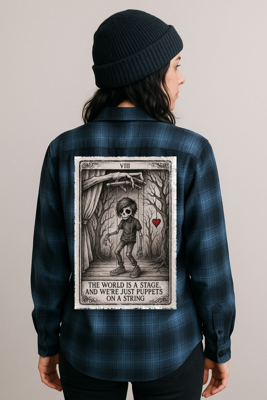 The world is a stage flannel