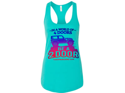 off-road tank top product shot — 2 door color shift tank