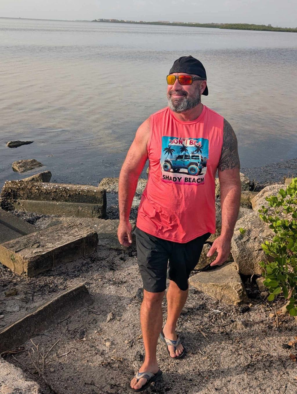 Don’t be a shady beach mens tank
