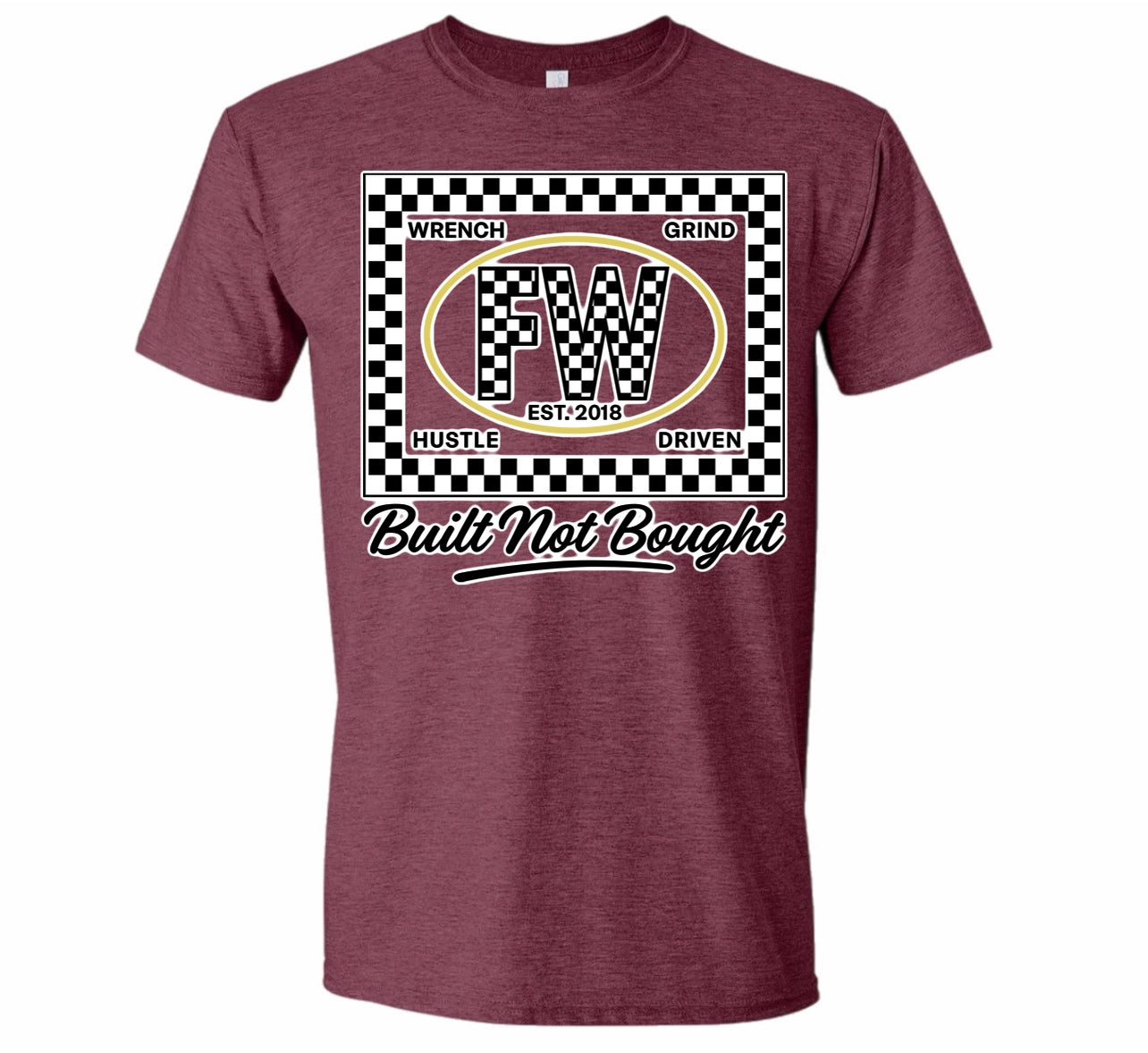 Built not bought checker shirt