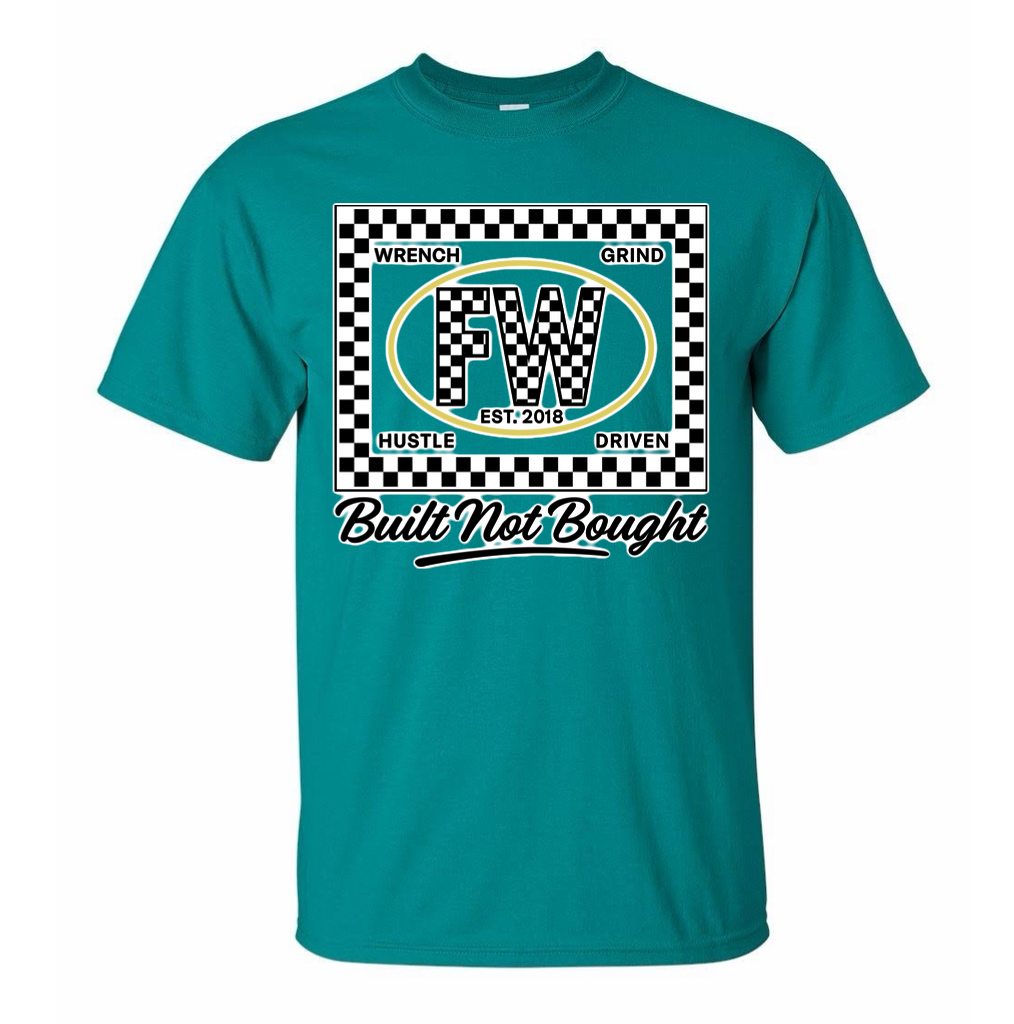 Built not bought checker shirt