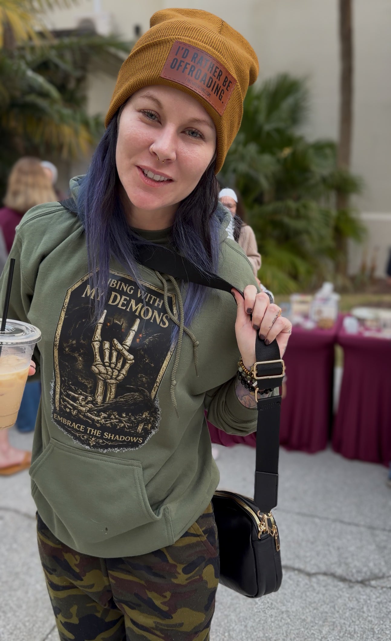 Vibing with my demons hoodie