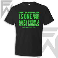 One Broken Bolt - Black Unisex T-Shirt
