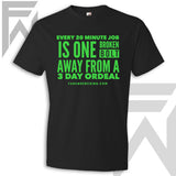 One Broken Bolt - Black Unisex T-Shirt