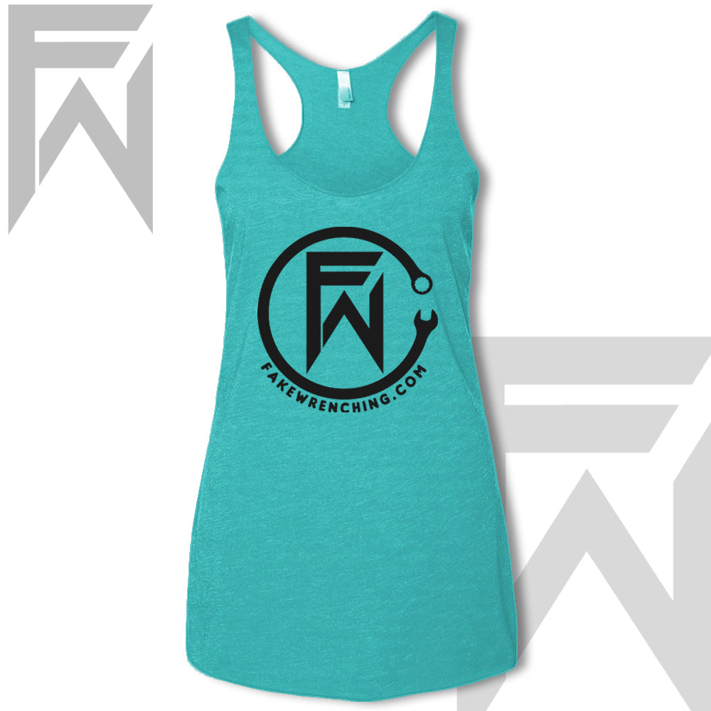 black tahiti top view 13 — FW CircleWrench Racerback Tank