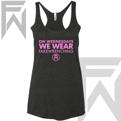 black pink punk tank top front — On Wednesdays We Wear FW Tank