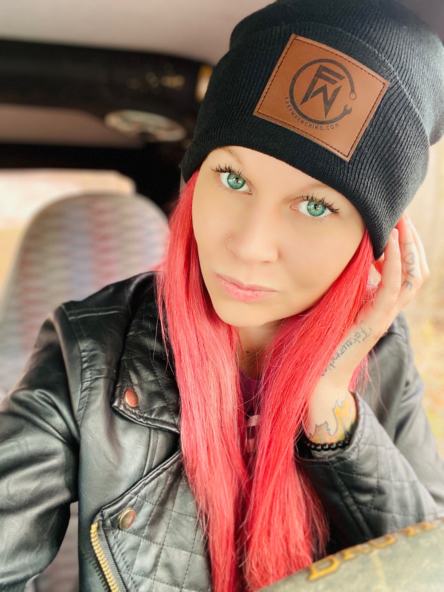 FW Stitched Patch Beanie
