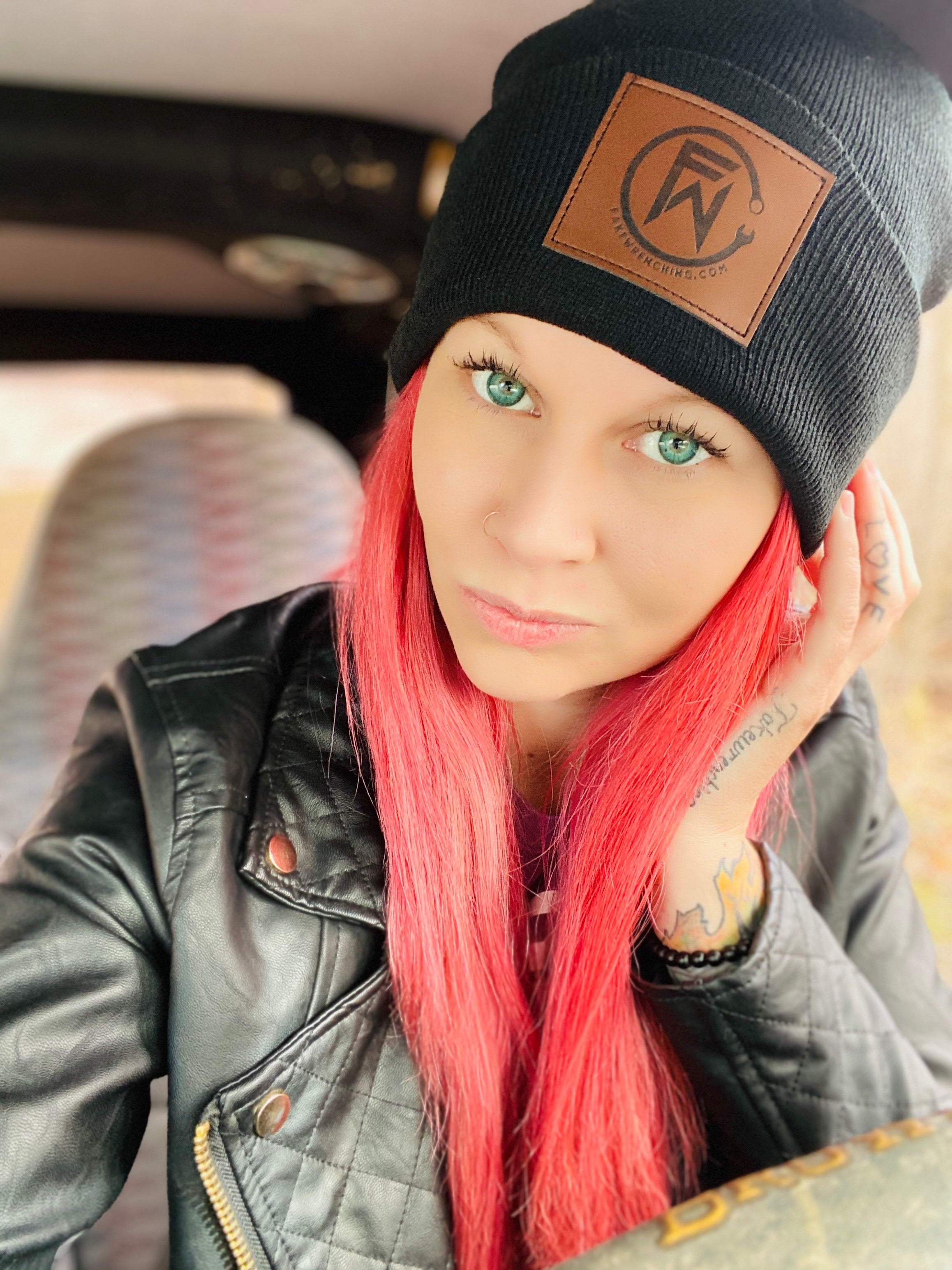 FW Stitched Patch Beanie