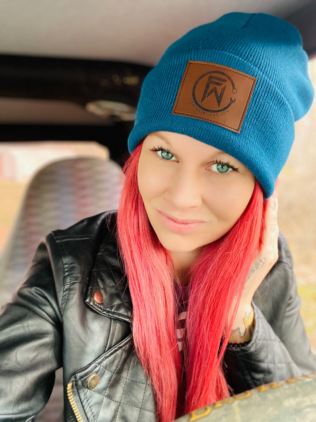 FW Stitched Patch Beanie