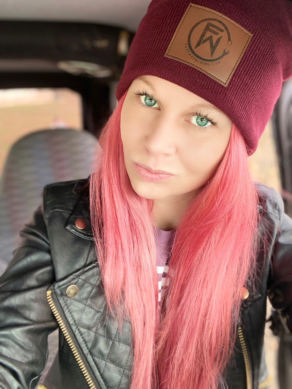 FW Stitched Patch Beanie