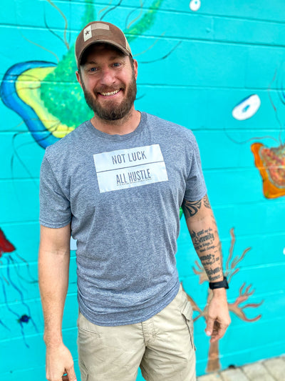 punk graphic tee front — Not Luck, All Hustle Unisex Shirt