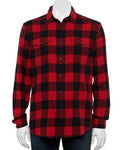 Not luck all hustle flannel (red)